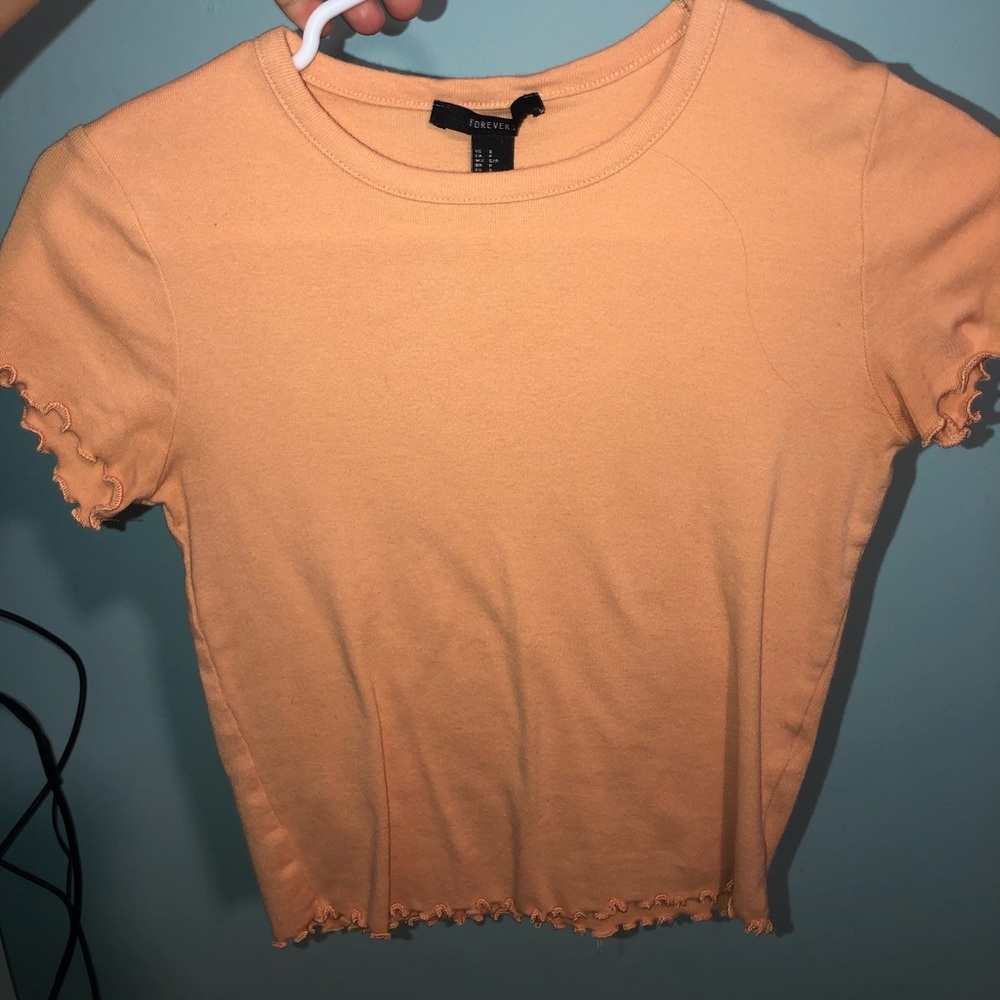 orange baby tee